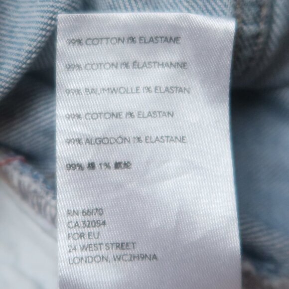 Free People Light Wash Denim Jumpsuit Jean Overalls Casual Boho Size 29 - Picture 7 of 8